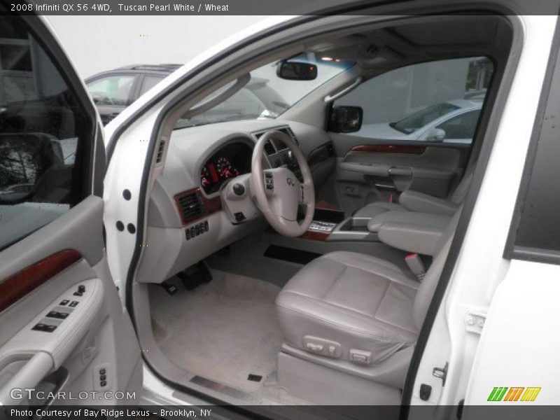 Tuscan Pearl White / Wheat 2008 Infiniti QX 56 4WD