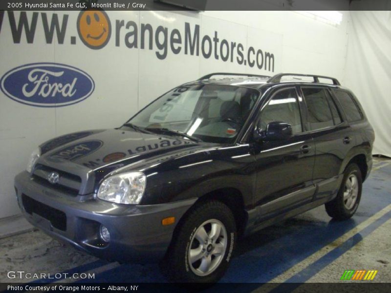 Moonlit Blue / Gray 2005 Hyundai Santa Fe GLS