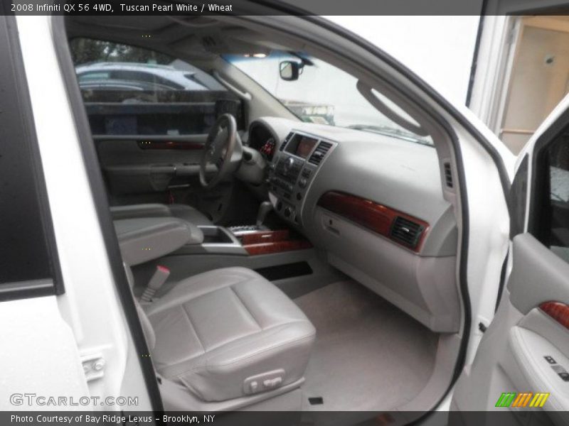 Tuscan Pearl White / Wheat 2008 Infiniti QX 56 4WD