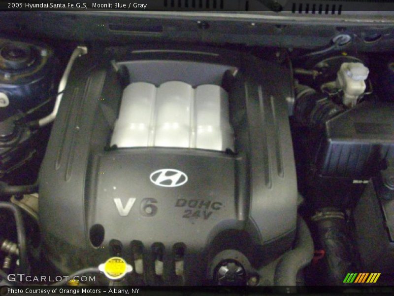 Moonlit Blue / Gray 2005 Hyundai Santa Fe GLS