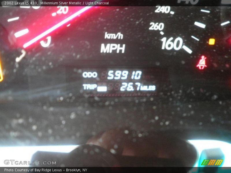 Millennium Silver Metallic / Light Charcoal 2002 Lexus LS 430