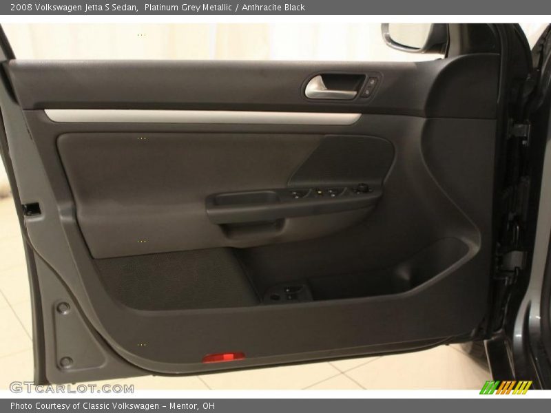 Platinum Grey Metallic / Anthracite Black 2008 Volkswagen Jetta S Sedan