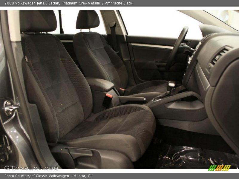 Platinum Grey Metallic / Anthracite Black 2008 Volkswagen Jetta S Sedan