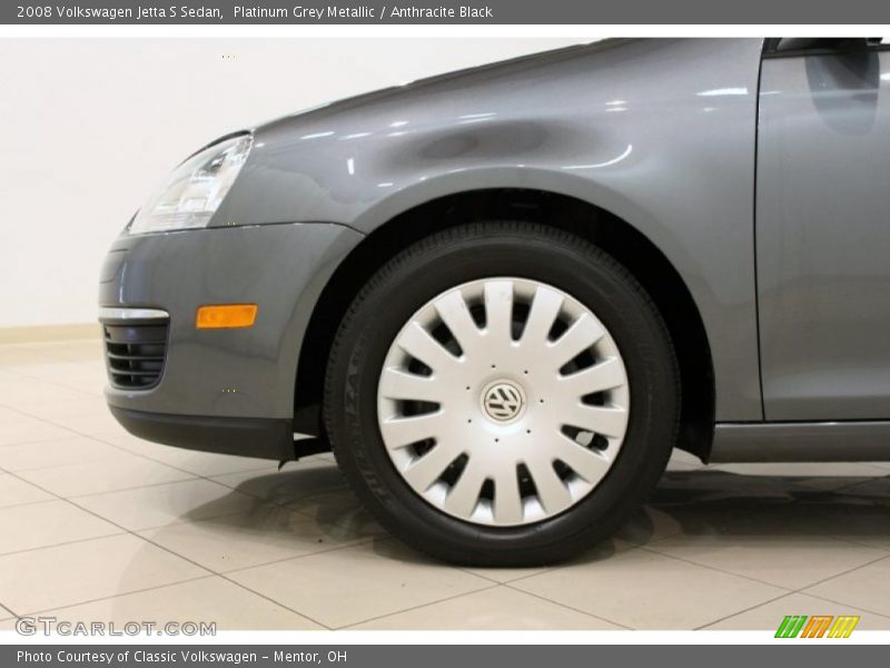 Platinum Grey Metallic / Anthracite Black 2008 Volkswagen Jetta S Sedan