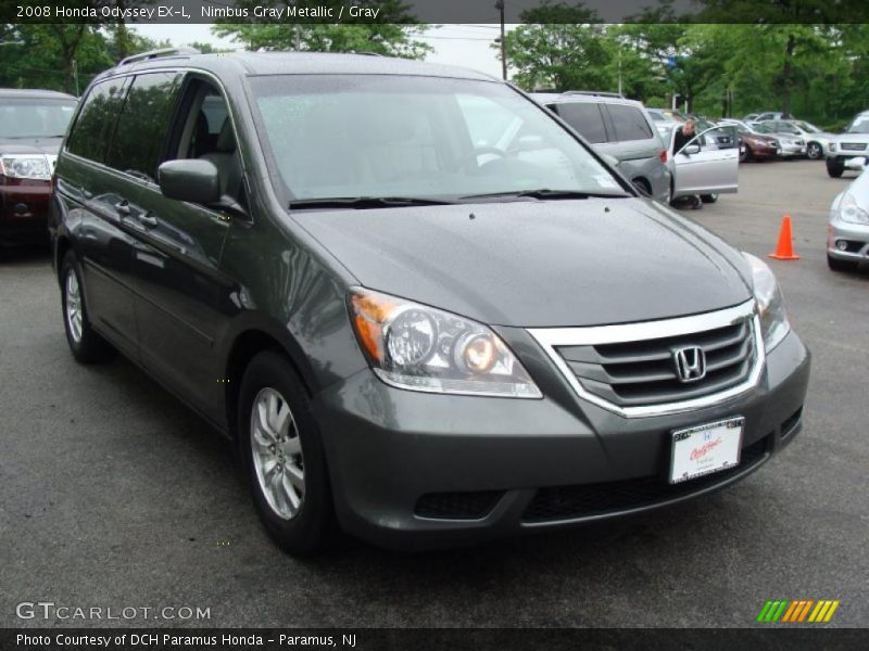 Nimbus Gray Metallic / Gray 2008 Honda Odyssey EX-L