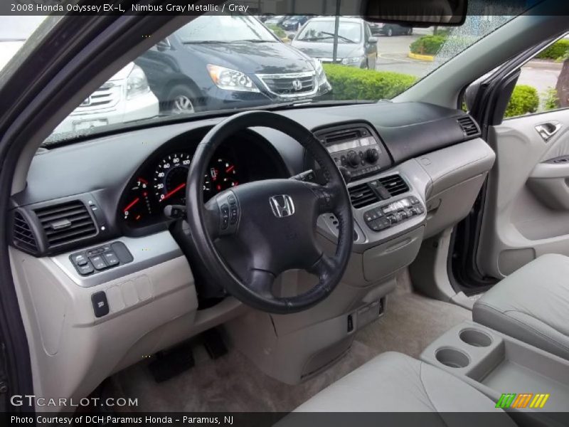 Nimbus Gray Metallic / Gray 2008 Honda Odyssey EX-L
