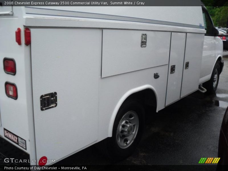 Summit White / Gray 2008 Chevrolet Express Cutaway 3500 Commercial Utility Van