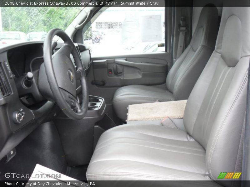  2008 Express Cutaway 3500 Commercial Utility Van Gray Interior