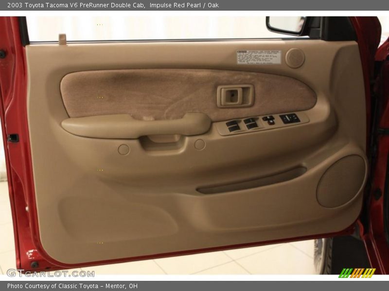 Impulse Red Pearl / Oak 2003 Toyota Tacoma V6 PreRunner Double Cab
