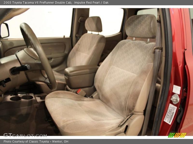 Impulse Red Pearl / Oak 2003 Toyota Tacoma V6 PreRunner Double Cab