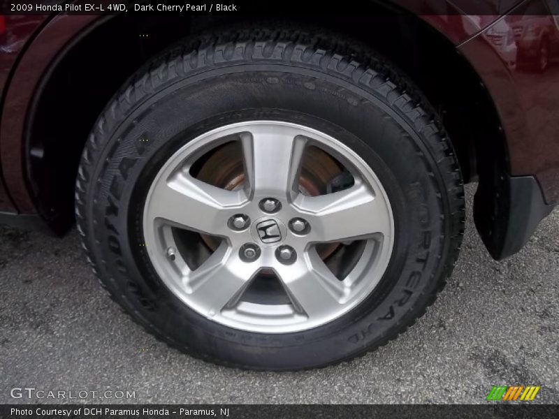 Dark Cherry Pearl / Black 2009 Honda Pilot EX-L 4WD