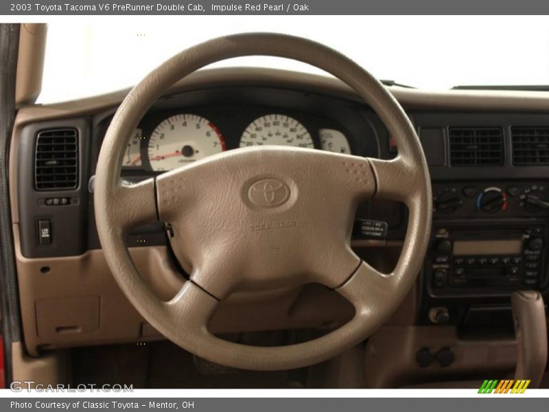 Impulse Red Pearl / Oak 2003 Toyota Tacoma V6 PreRunner Double Cab