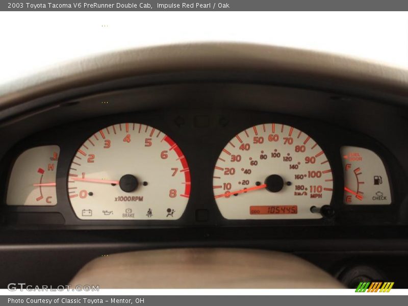  2003 Tacoma V6 PreRunner Double Cab V6 PreRunner Double Cab Gauges