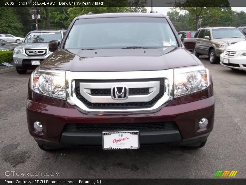 Dark Cherry Pearl / Black 2009 Honda Pilot EX-L 4WD