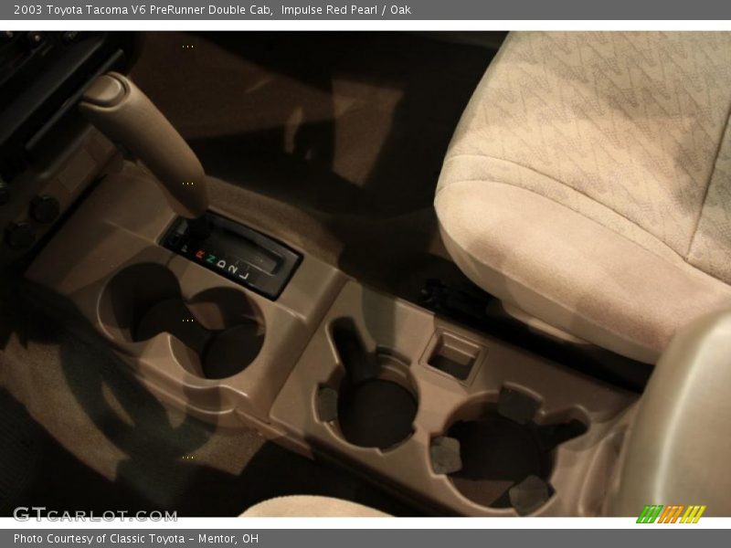 Impulse Red Pearl / Oak 2003 Toyota Tacoma V6 PreRunner Double Cab