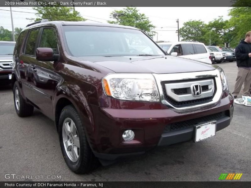 Dark Cherry Pearl / Black 2009 Honda Pilot EX-L 4WD