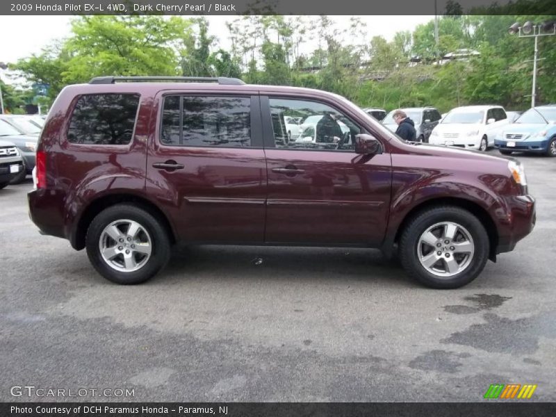 Dark Cherry Pearl / Black 2009 Honda Pilot EX-L 4WD