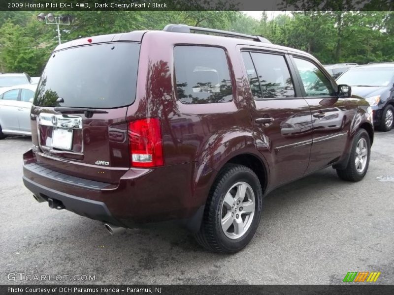 Dark Cherry Pearl / Black 2009 Honda Pilot EX-L 4WD