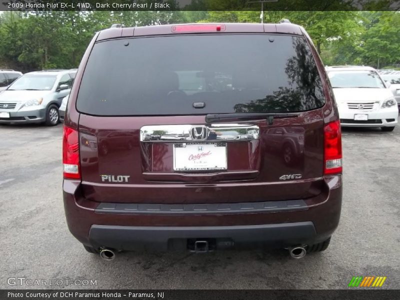 Dark Cherry Pearl / Black 2009 Honda Pilot EX-L 4WD
