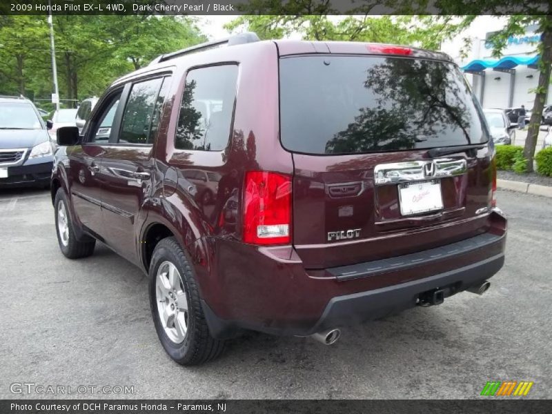 Dark Cherry Pearl / Black 2009 Honda Pilot EX-L 4WD