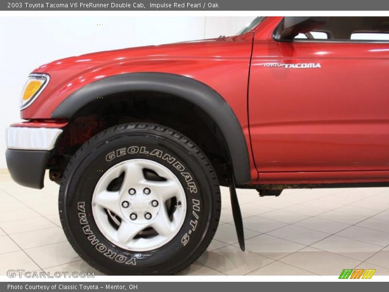 Impulse Red Pearl / Oak 2003 Toyota Tacoma V6 PreRunner Double Cab