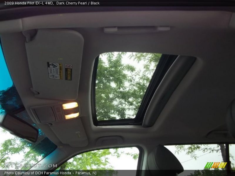 Dark Cherry Pearl / Black 2009 Honda Pilot EX-L 4WD