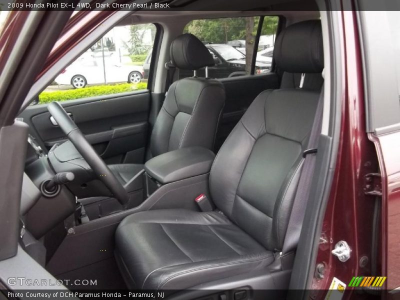 Dark Cherry Pearl / Black 2009 Honda Pilot EX-L 4WD