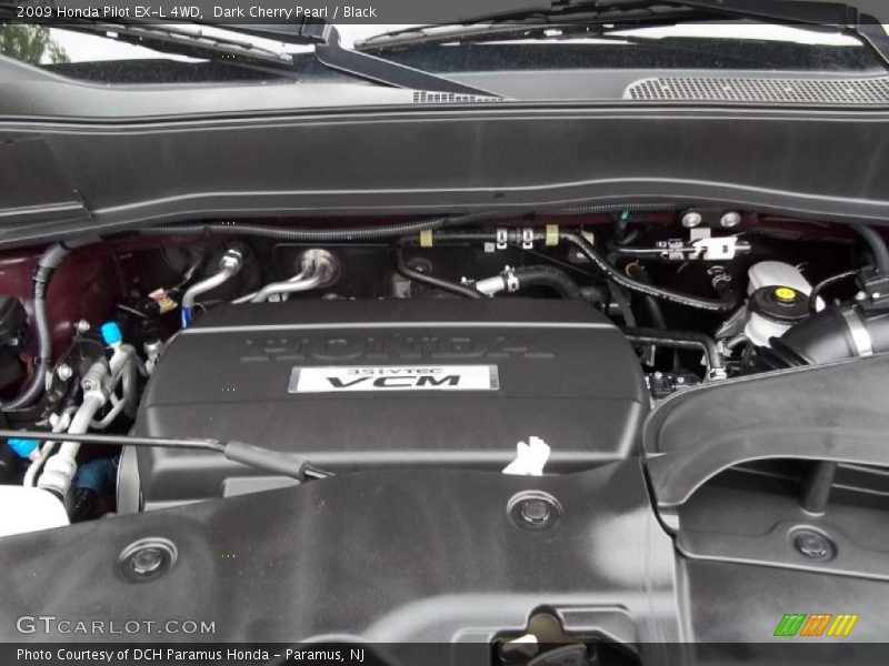 Dark Cherry Pearl / Black 2009 Honda Pilot EX-L 4WD