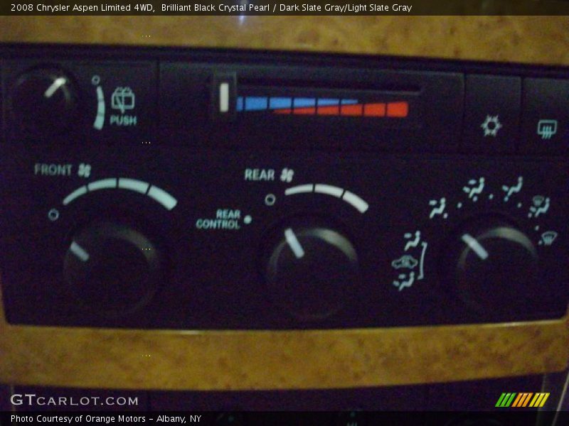 Brilliant Black Crystal Pearl / Dark Slate Gray/Light Slate Gray 2008 Chrysler Aspen Limited 4WD