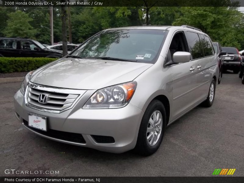 Silver Pearl Metallic / Gray 2008 Honda Odyssey EX-L