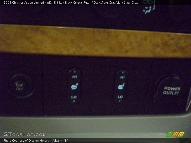 Brilliant Black Crystal Pearl / Dark Slate Gray/Light Slate Gray 2008 Chrysler Aspen Limited 4WD