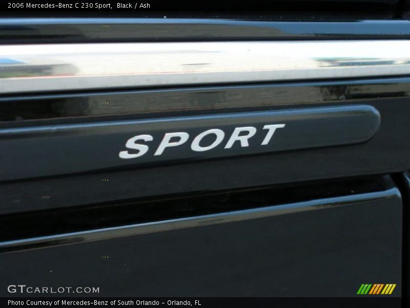 Black / Ash 2006 Mercedes-Benz C 230 Sport
