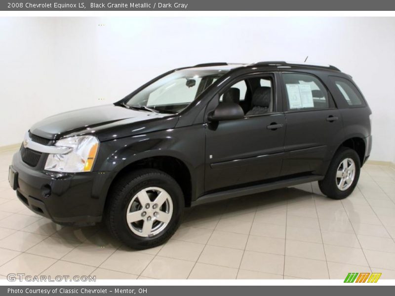 Black Granite Metallic / Dark Gray 2008 Chevrolet Equinox LS