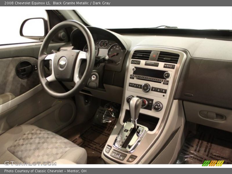 Black Granite Metallic / Dark Gray 2008 Chevrolet Equinox LS