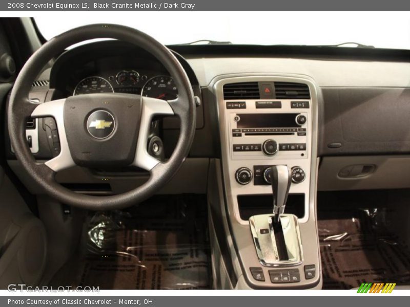 Black Granite Metallic / Dark Gray 2008 Chevrolet Equinox LS