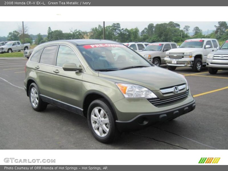 Green Tea Metallic / Ivory 2008 Honda CR-V EX-L