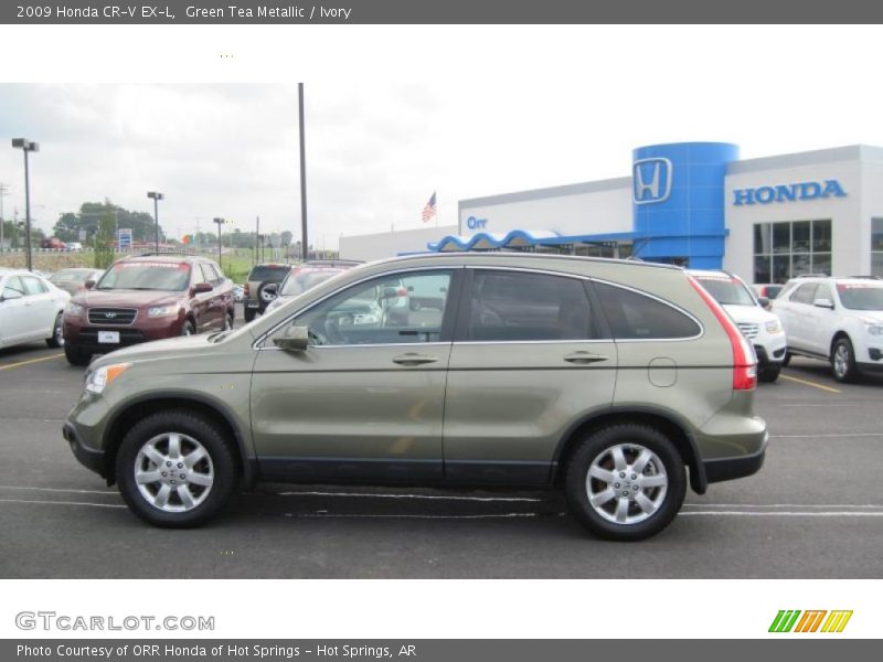 Green Tea Metallic / Ivory 2009 Honda CR-V EX-L