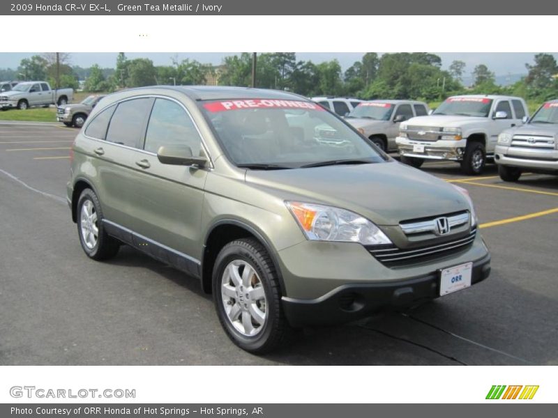 Green Tea Metallic / Ivory 2009 Honda CR-V EX-L