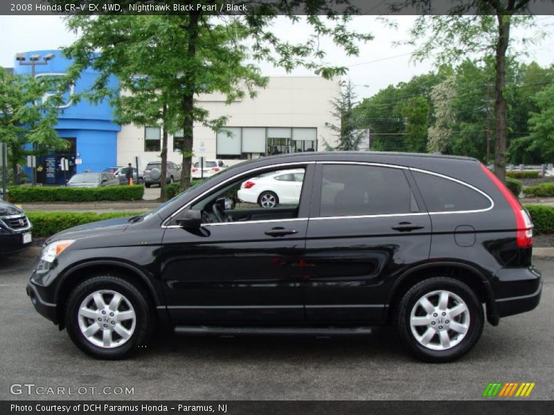Nighthawk Black Pearl / Black 2008 Honda CR-V EX 4WD