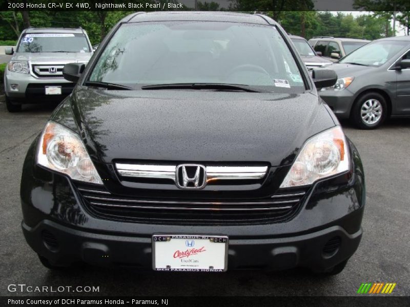 Nighthawk Black Pearl / Black 2008 Honda CR-V EX 4WD