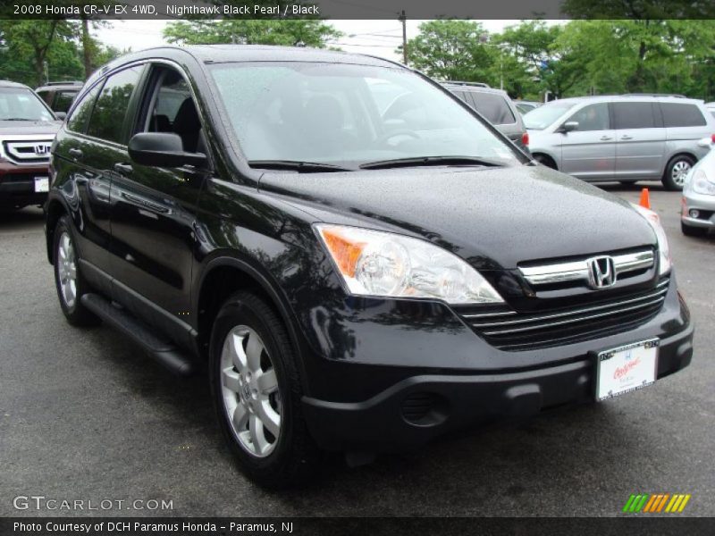 Nighthawk Black Pearl / Black 2008 Honda CR-V EX 4WD