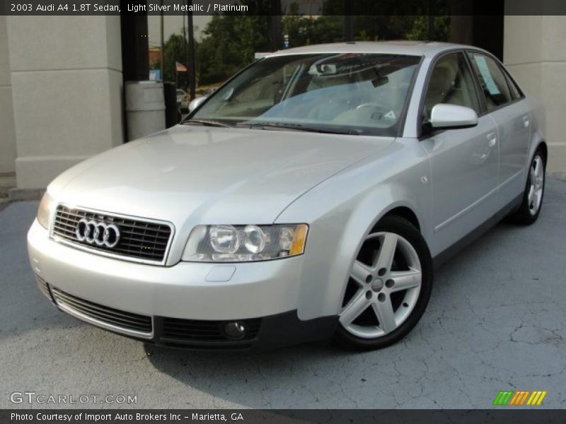 Light Silver Metallic / Platinum 2003 Audi A4 1.8T Sedan