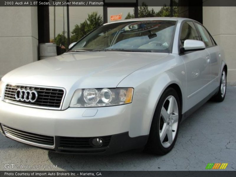 Light Silver Metallic / Platinum 2003 Audi A4 1.8T Sedan