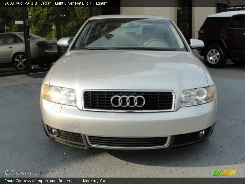 Light Silver Metallic / Platinum 2003 Audi A4 1.8T Sedan