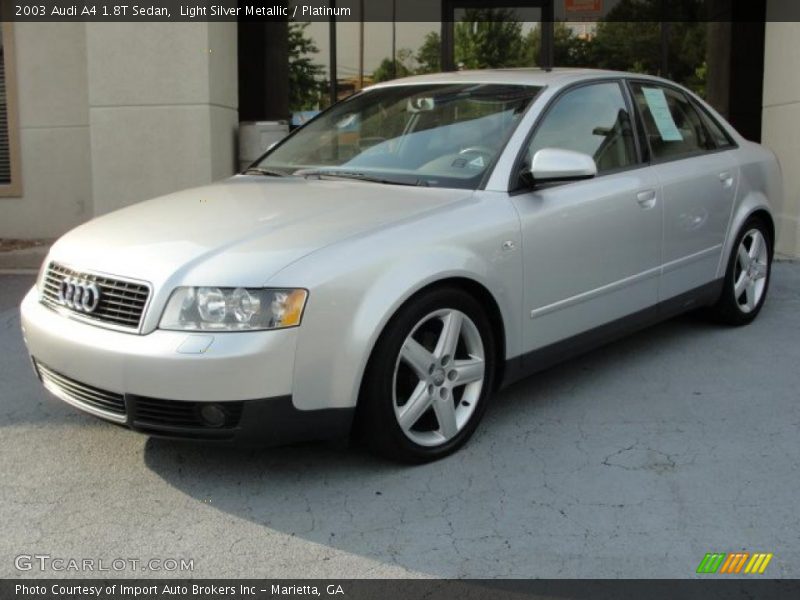 Light Silver Metallic / Platinum 2003 Audi A4 1.8T Sedan