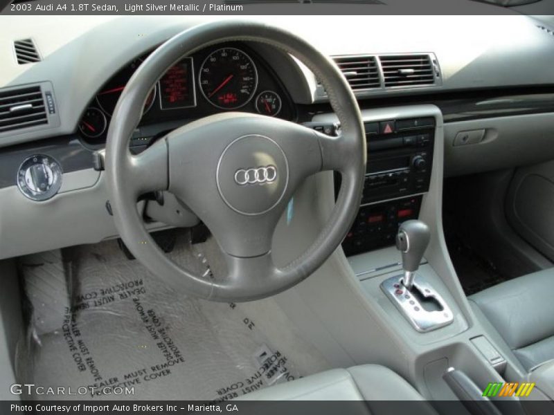 Light Silver Metallic / Platinum 2003 Audi A4 1.8T Sedan