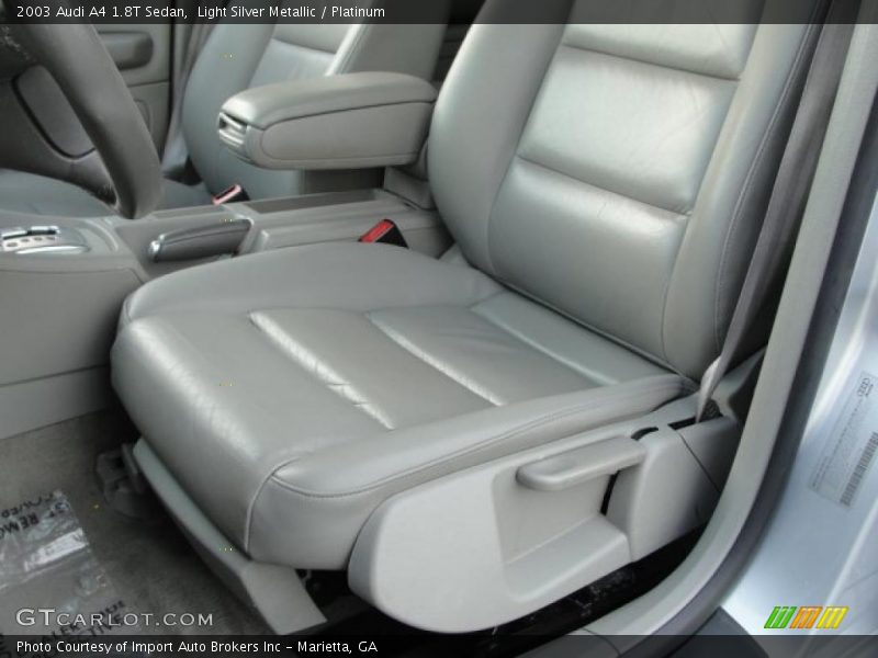 Light Silver Metallic / Platinum 2003 Audi A4 1.8T Sedan