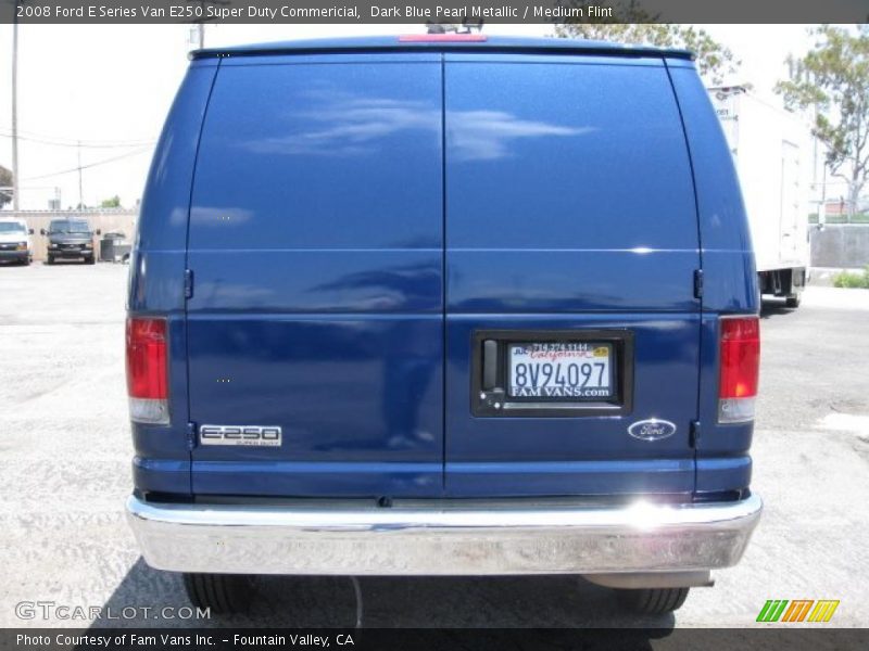 Dark Blue Pearl Metallic / Medium Flint 2008 Ford E Series Van E250 Super Duty Commericial