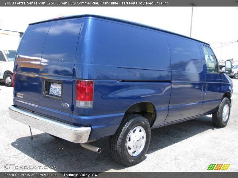 Dark Blue Pearl Metallic / Medium Flint 2008 Ford E Series Van E250 Super Duty Commericial
