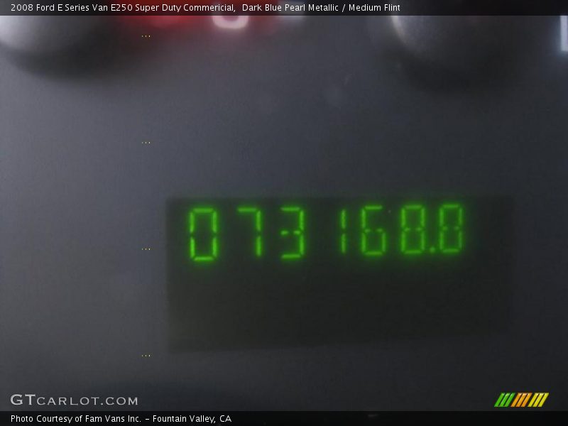 Dark Blue Pearl Metallic / Medium Flint 2008 Ford E Series Van E250 Super Duty Commericial